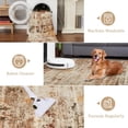 thumbnail image 7 of 8'x10' Washable Area Rug, Non Slip Abstract Rugs, Soft Faux Wool Living Room Rug, Low Pile Rugs for Living Room Bedroom Dining Room, Brown, 7 of 7