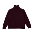 thumbnail image 4 of JUUNthy Sweater for Womens, Zipper Collared Warm Fashion Long Sleeve Pullover Ribbed Knitted Tops Black L, 4 of 12