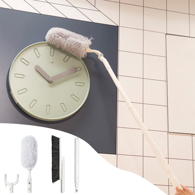 Ftwytp Multi Functional Cleaning Brush Set, Three In One Duster, Flexible Telescopic Pole, Household Car Cleaner, Retractable, Easy Maintenance