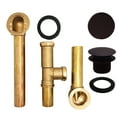 thumbnail image 3 of Westbrass 14" 17 Ga. Brass Tip-Toe Drain Bathtub Assembly with No-Hole Overflow, Oil Rubbed Bronze, 3 of 20