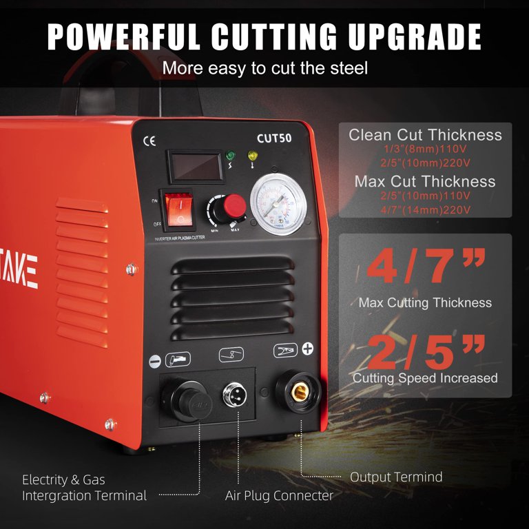 Plasma Cutter Non Touch Cut 50 Pilot Arc 3/4' Clean Plasma, 49 OFF