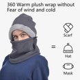 thumbnail image 4 of Ski Face Mask Fleece-Winter Warm Caps Neck Cover Hats for Men & Women - Windproof Full Face Mask Cold Weather, 4 of 5