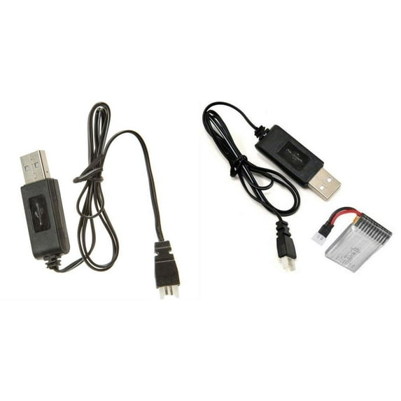 HobbyFlip 3.7v 240mAh LiPo Battery w/ USB and LED Chargers Compatible with JJRC F180