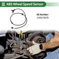 thumbnail image 2 of Sensor de velocidad de rueda ABS Unique Bargains trasero izquierdo o derecho, lado del conductor o pasajero, Sensor ABS No.1H0927807D/1H0927807B/ALS425 para VW Golf IV Cabriolet 1E7, 2 of 7