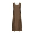 thumbnail image 4 of POTETI Summer Womens Dresses Midi Sleeveless Sundresses Cotton Linen Tank Long Dresses, 4 of 5