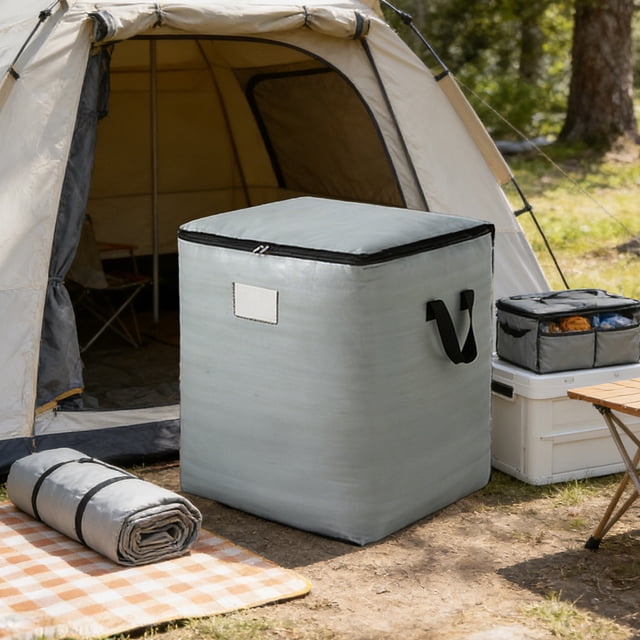 Bolsa de Lona Impermeable de Gran Capacidad, Bolsa de Almacenamiento para Acampar Al Aire Libre, Organizador de Equipo de Viaje para Mudanzas, Embalaje, Deportes, Viajes a La Playa, Equipaje para Lle