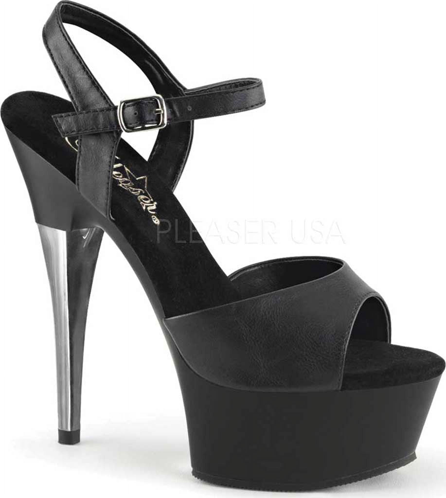 Pleaser SKY-309MMG 7inch Heel, 2 3/4inch PF Heel Ankle Strap Sandal w/Mini Glitter◆取り寄せ Women's Pleaser Sky 309MMG Ankle-Strap Platform Sandal - Walmart.com