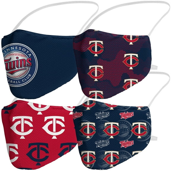 Adult Fanatics Branded Minnesota Twins Variety Face Covering 4-Pack