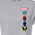 thumbnail image 3 of Marvel - Logos - Juniors Cropped Graphic T-Shirt, 3 of 5