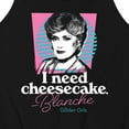 thumbnail image 3 of Golden Girls - I Need Cheesecake - Men's Jersey Tank Top, 3 of 5