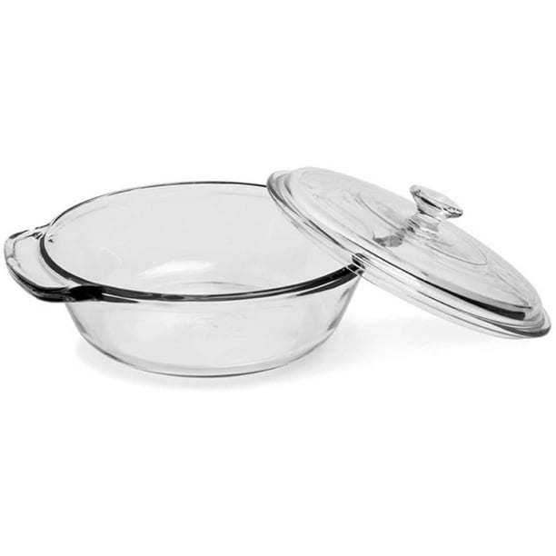 Anchor Hocking FireKing Casserole Baking Dish with Lid, Glass, 2Quart