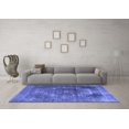 thumbnail image 3 of Ahgly Company Indoor Square Persian Blue Traditional Area Rugs, 6' Square, 3 of 4