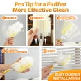 thumbnail image 3 of JOYMOOP Disposable Electrostatic Duster for Cleaning, with 2 Handles & 24 Ct Yellow Heavy Duty Refills for Swiffer Feather Duster, Household Cleaning Tool for Electronics, Dusting Furniture, Blinds, 3 of 6