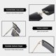 thumbnail image 4 of Gafas de sol rectangulares sin montura para mujer/hombre, gafas con montura de Metal ultraligeras, gafas cuadradas Uv400 a la moda, Unisex, 4 of 4
