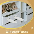 thumbnail image 3 of HEALEEP 6Pcs Acrylic Floating Shoe Shelves Rectangular White Transparent for Home Decoration and Shoe Display, 3 of 8