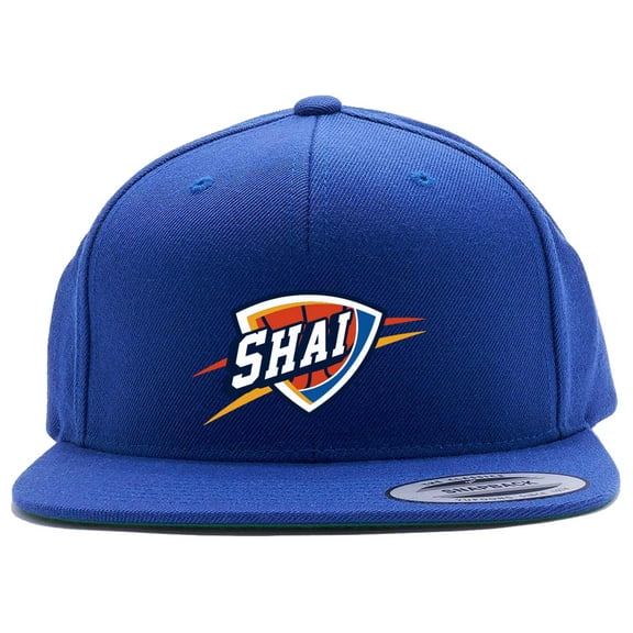 Blue Snapback Shai Gilgeous-Alexander Thunder SGA Logo Hat