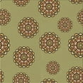 thumbnail image 1 of Ahgly Company Tapis d'Intérieur Lavable en Machine Carré Rouge Brun, 6 Pieds Carré, 1 of 7