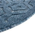 thumbnail image 6 of Unique Loom Outdoor Trellis Textured Collection Area Rug - Spatial (4' Round Navy Blue/Ivory), 6 of 7