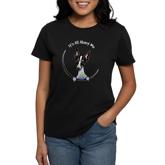 CafePress - Rat Terrier IAAM T Shirt - Women's Traditional Fit Dark T-Shirt
