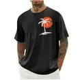 thumbnail image 1 of Birdeem Chemises pour Hommes Imprimé Col Rond Mode Décontractée Manches Courtes Blouses, 1 of 10