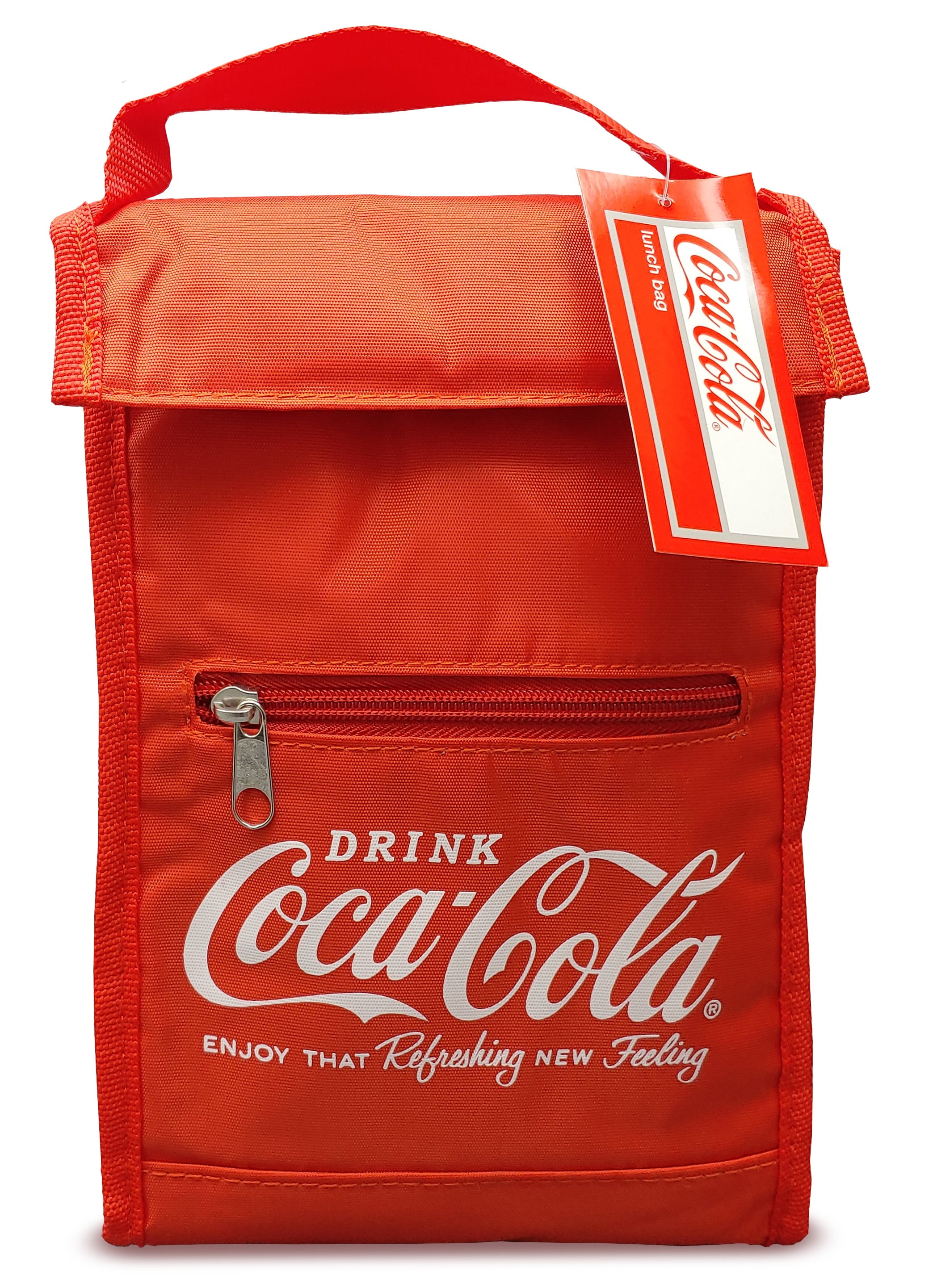 Coca-Cola Lunch Bag with Hook & Loop Closure Free shipping