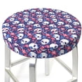 thumbnail image 3 of Pofeuu Skull cartoon flower Print Round Bar Stool Covers - Super Soft and Washable Elastic Stool Cushion Slipcover Easy Clean Velvet-12 inch, 3 of 7