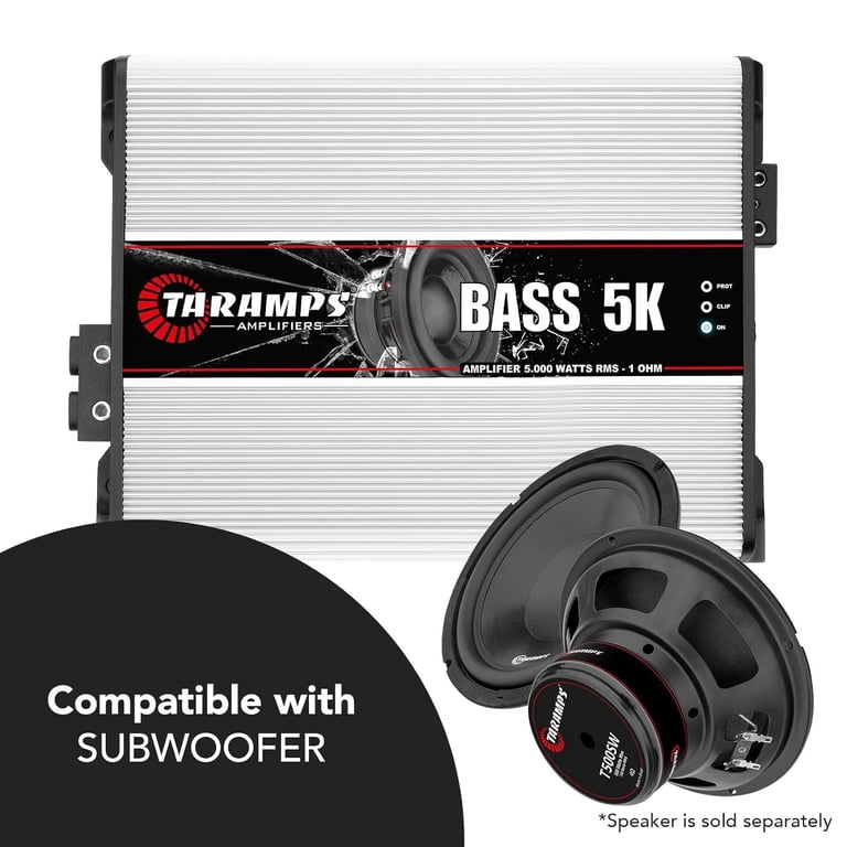 taramps タランプス HD5000 Class D 1OHM アンプ送料込 Taramps Car Amp BASS 5K, 5000 Watt RMS, 1 Ohm Mono Amplifier for