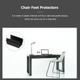 thumbnail image 4 of unbranded 50Pcs Black Plastic Chair Feet Protectors Non Slip Pads for Home Furniture Table Trampoline, 4 of 8