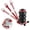 Red, variant on VEVOR Air Jack, 3 Ton/6600 lbs Triple Bag Air Jack, Airbag Jack with Six Steel Pipes, Lift up to 17.7", 3-5 s Fast Lifting Pneumatic Jack, with Adjustable Long Handles for Cars, Garages, Repair(Blue)