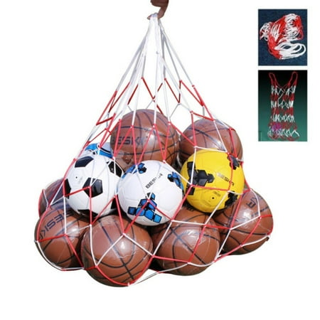 BALIGHT Outdoor Sports Soccer Net Portable Basketball Football Balls Net Bag 10