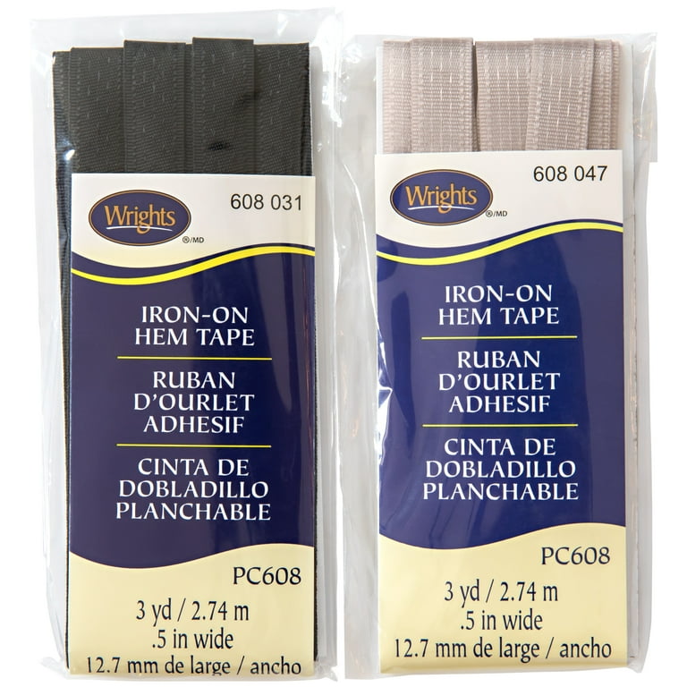 Pants Edge Shorten Self-Adhesive Hemming Tape Iron-on Hem Clothing Tape  Pant Mouth Paste 1 Inch x 5.5 Yard Fabric Fusing Hemming Tape for Suit  Pants
