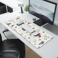 thumbnail image 2 of Long Mouse Pads for Desk,White Christmas Reindeer Pattern Desk Mats on Top Of Desks, Desk Mouse Pad Extra Large with 3mm Non-Slip Base and Stitched Edge for Gaming,Office,Work,Home 31.5x11.8in, 2 of 5
