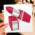 thumbnail image 6 of 3drose, Cute Red Lipstick Illustration, 1 Greeting Card with Envelope, 6 of 6