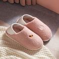 thumbnail image 4 of Winter Slides Fluffy Warm Soft Closed Back Slippers Home Sandals for Men Women, 4 of 10