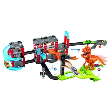 DINOSAUR TRACK CAR ORBITAL SLOT TOY CAR W/ENGLISH IC Mundo Toys