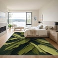 thumbnail image 3 of ODIKA 4'x6' Machine Washable Non-Slip Area Rug, Abstract Dark Green High Traffic Rug, Green, 1284495, 3 of 7