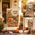 thumbnail image 5 of Welcome Fall Garden Flag, 12x18 Inch Maple Leaf Yard Banner, Autumn Pumpkin Sunflower Yard Flags for Thanksgiving Rustic Seasonal Outside Outdoor Decoration, 5 of 7