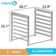 thumbnail image 3 of AmGood Under Table-Mounted Aluminum 6 Tier Sheet Pan / Bun Pan Rack. NSF, 3 of 6