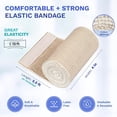 thumbnail image 3 of Elastic Bandage with Hook and Loop Closure (No Clips Needed) (Pack of 3) (4-inch) 4-inch, 3 of 5