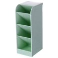 thumbnail image 1 of Portalápices oblicuo Caja de almacenamiento de plástico Transparente Portalápices de múltiples rejillas Almacenamiento Portalápices cosmético creativo Escritorio para niños Cuatro rejillas, 1 of 6