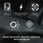 AIR RELAX AR-1 Professional Compression Boots, FDA Cleared Leg Recovery System, Medical Grade Recovery Boots and Pump, 3 Therapy Modes 4 Chambers, For Circulation in Legs and Muscle Recovery