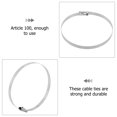thumbnail image 5 of 100 Pcs Stainless Steel Cable Tie Ties Zip Heavy Duty Metal, 5 of 6