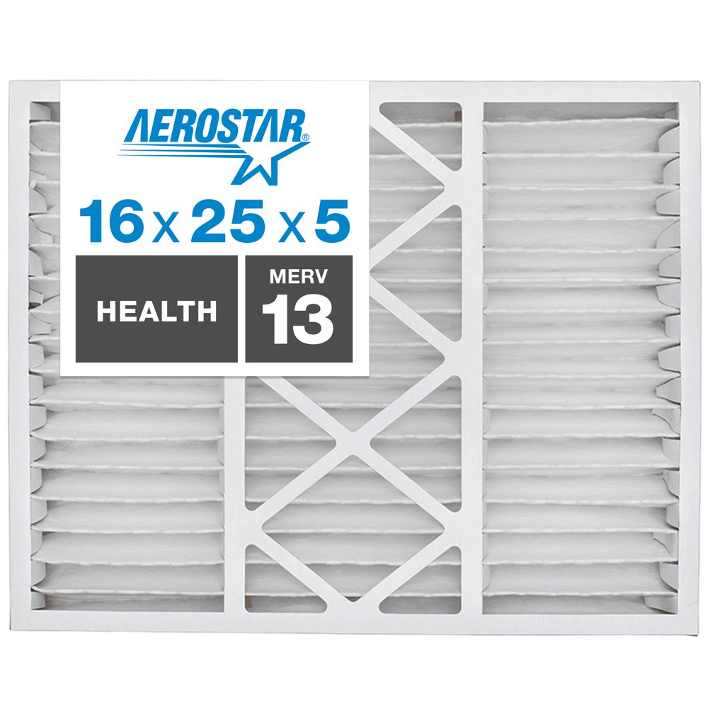 16x25x5 Honeywell Replacement Furnace Air Filters by Aerostar Merv 13