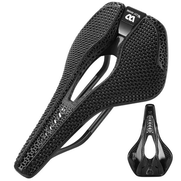 Carbon Fiber 3D Printed Bicycle Saddle Breathable Bike Saddle Ultralight Road Bike Seat Walmart