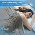 thumbnail image 4 of PHF Double Cooling Blanket for Hot Sleepers Queen Size, Arc-Chill Q-Max>0.5 with Double Cooling, Summer Blanket Absorbs Heat to Keep Cool All Night (Charcoal Grey, 90"x90"), 4 of 8