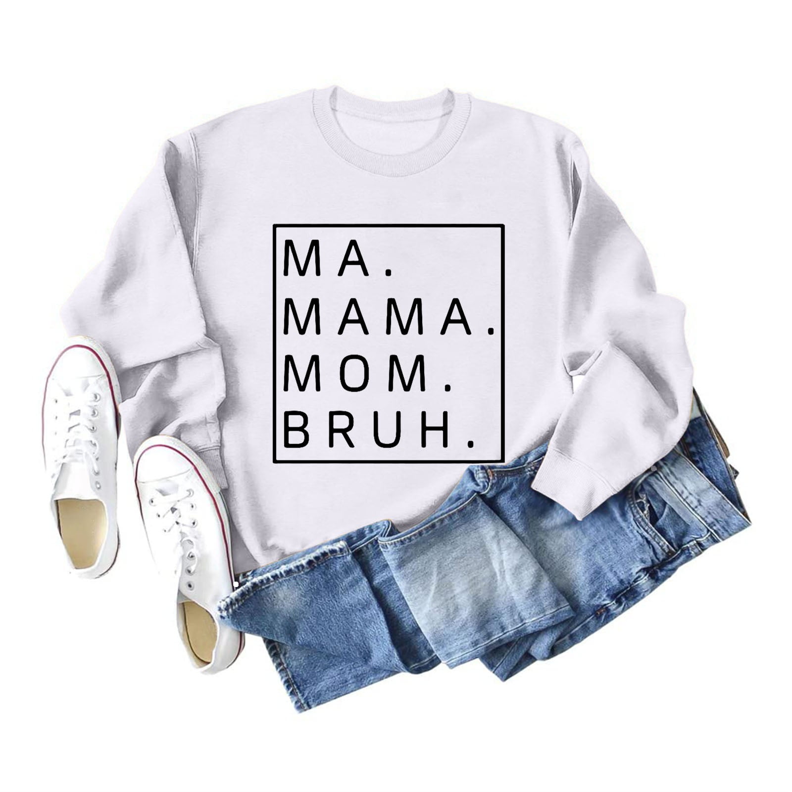 Huaizzzy Ma Maman Chandail en Molleton Femmes Mama Life Chemises