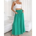 thumbnail image 3 of Cogild Wide Leg Pants for Women Casual Outings Beach Days Summer Comfortable Fit Trousers for Womens with Pockets, 3 of 6