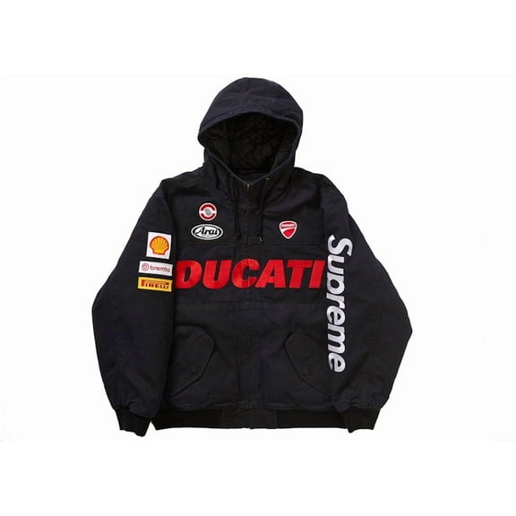 Supreme Men's Ducati Hooded Work Jacket Black, from StockX