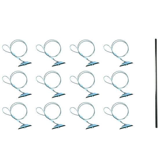 3.5" Chisel Earth Anchor - 12 pcs with 33" Cable - and Drive Rod