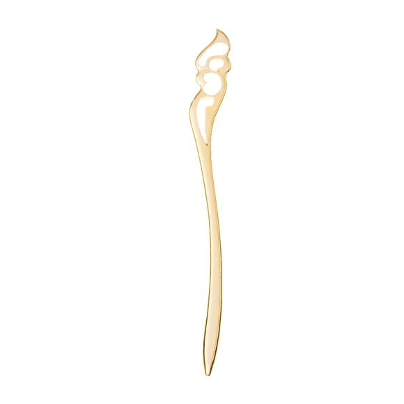 Minnieouse Clips para libros, líneas de arte Retro, marcador de página de aleación curva ahuecado, accesorios para hacer joyas Vintage, Accesorio para el cabello Oro